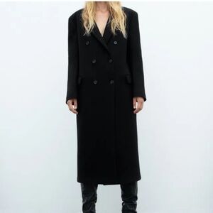 Zara Classic Black Long Coat